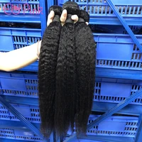 

Brazilian cuticle aligned, remy raw weaves bulk 100% human raw natural afro extensions virgin bundles kinky straight hair