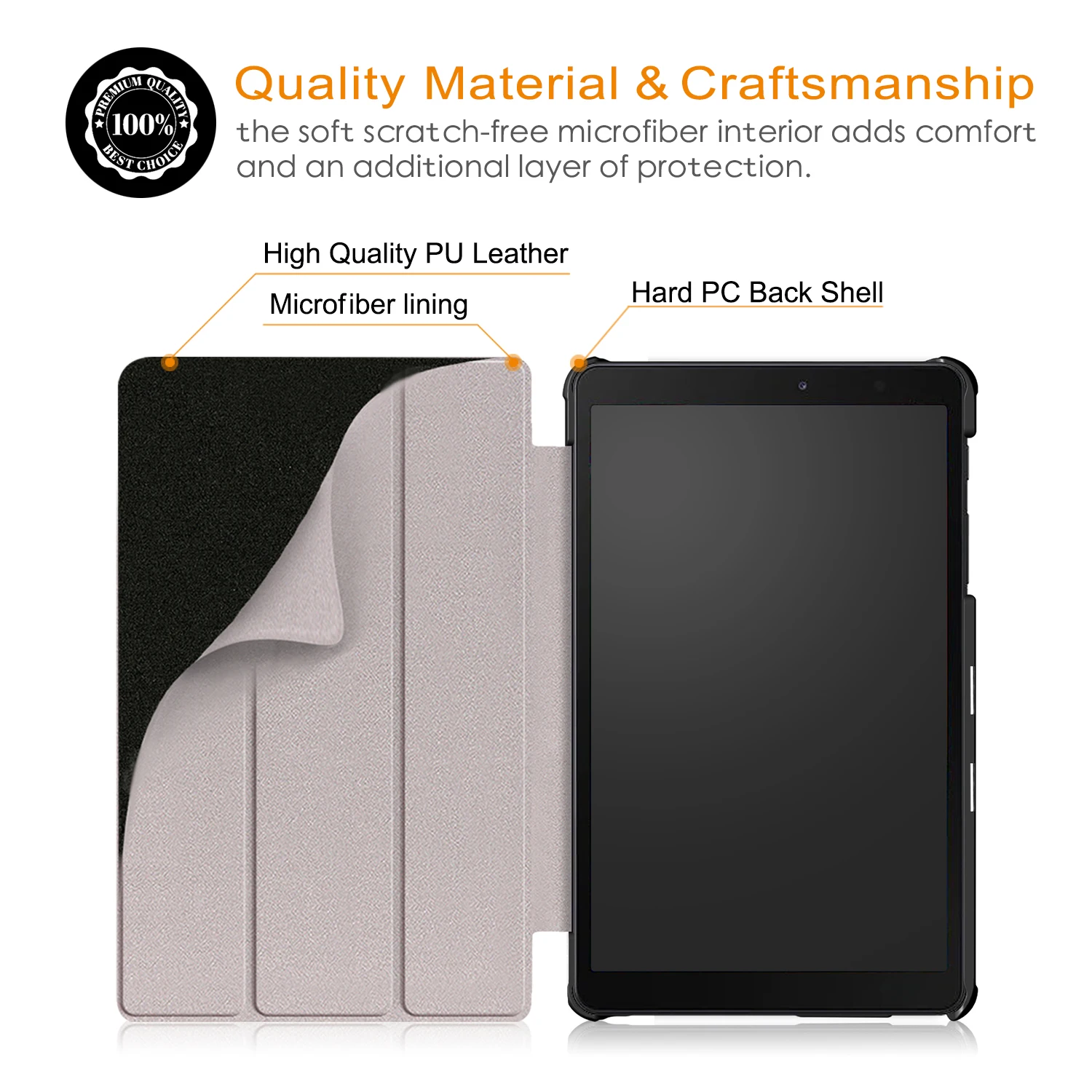 For Samsung Galaxy Tab A 8.0 Smp205 With S Pen Tablet Case,For Galaxy Taba 8.0 2019 Smp200