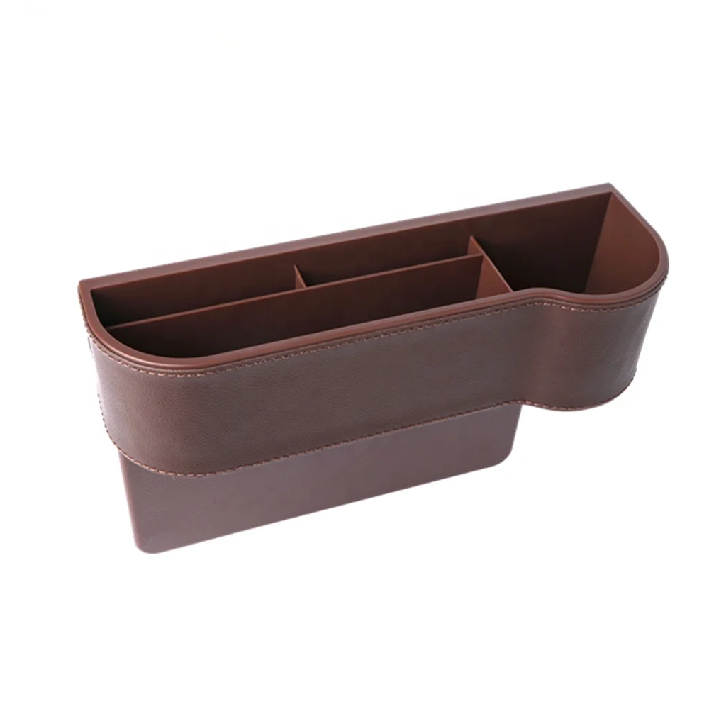 

2020 trends car seat gap storage box multifunctional factory interior accessories, Black brown