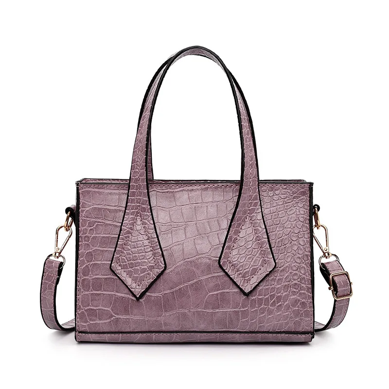 

Large capacity fashionable Alligator print summer bags women handbags ladies purses, Black/white/brown