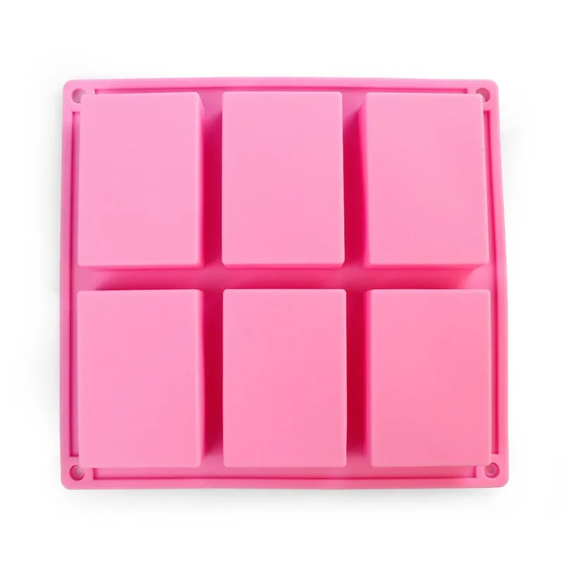 

Custom Silicone Soap Mold, DIY Soap Molds, Rectangle Baking Mold Cake Pan Biscuit Chocolate Mold for Homemade Craft, Pink