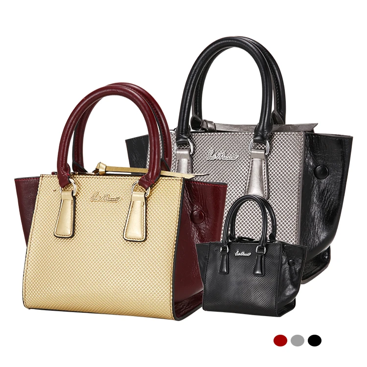 

Blu Flut custom women pure genuine leather handbag luxury ladies leather handbags, Red,gray,black or custom