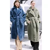 Hot Sale Fashion Women Winter Long Outerwear Casual mongolian sheep fur coat shearling