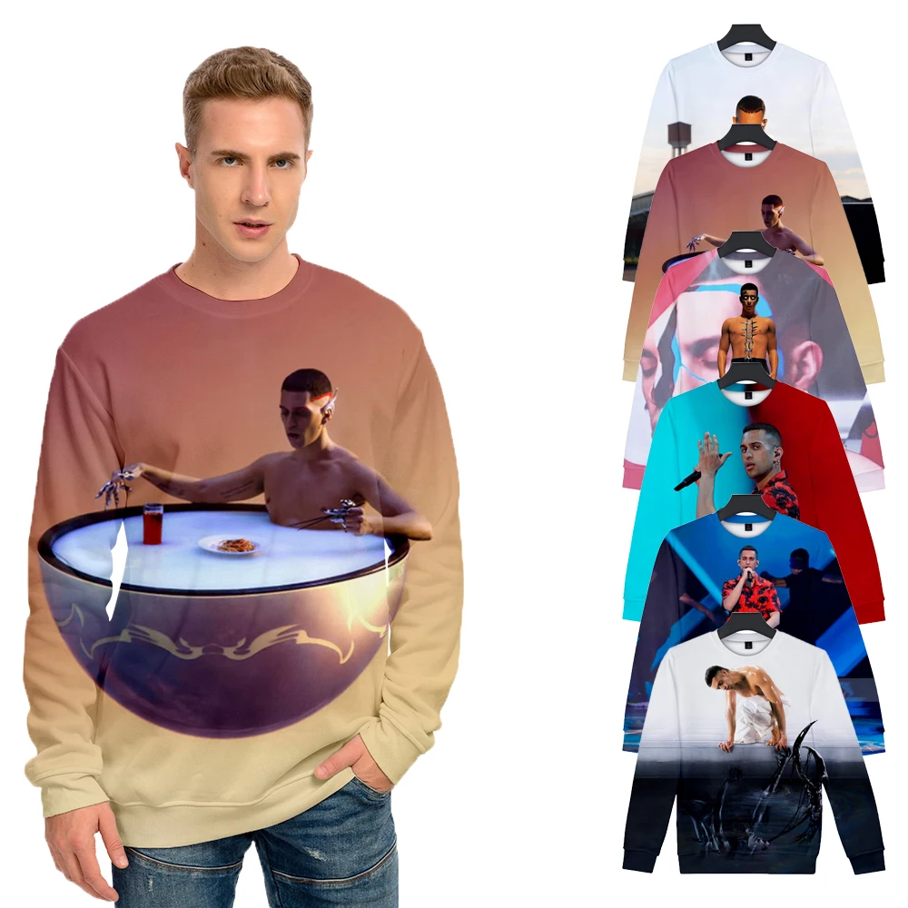 

Custom Logo Fashion Long Sleeve Sublimation 3D Printing Top Pullover Plus Size Men's Hoodies & Sweatshirts, Customized colors