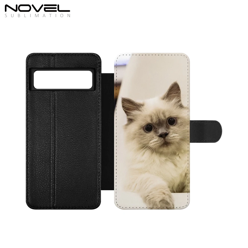 Diy Custom Blanks PU Leather Flip Sublimation Phone Wallet Cases Card Holder With TPU Inside For Google Pixel 8 7 Pro 6A