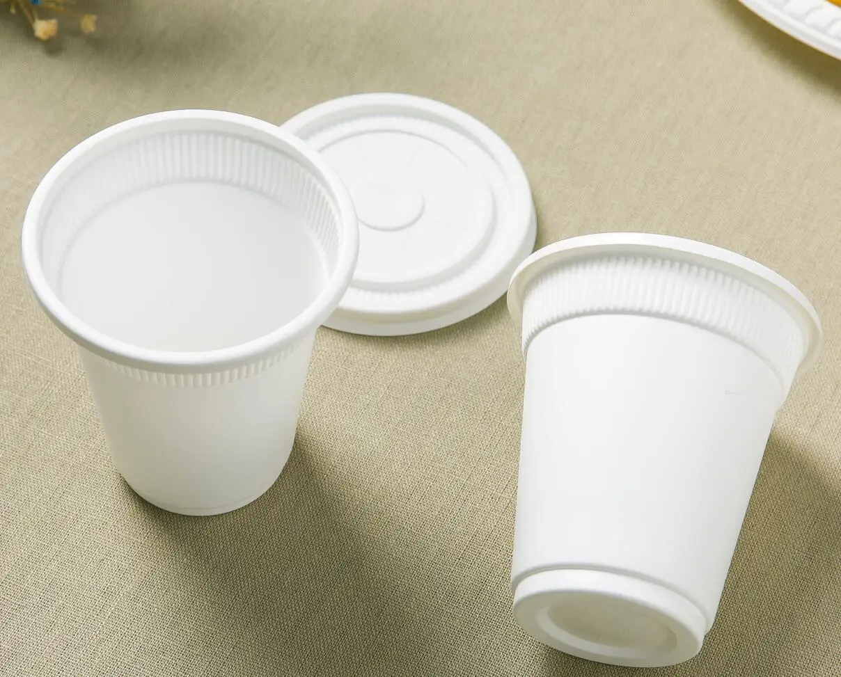 party water tea biodegradable cornstarch plastic disposable coffee cups