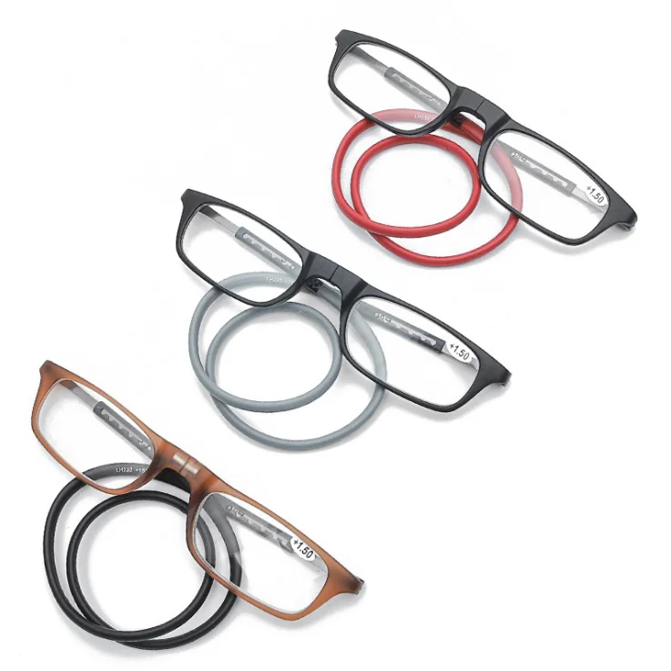 2019 New fashion Adjustable Split Magnetic reading glasses without arms folding reading glasses SP0801 in stock