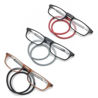 

2019 New fashion Adjustable Split Magnetic reading glasses without arms folding reading glasses SP0801 in stock