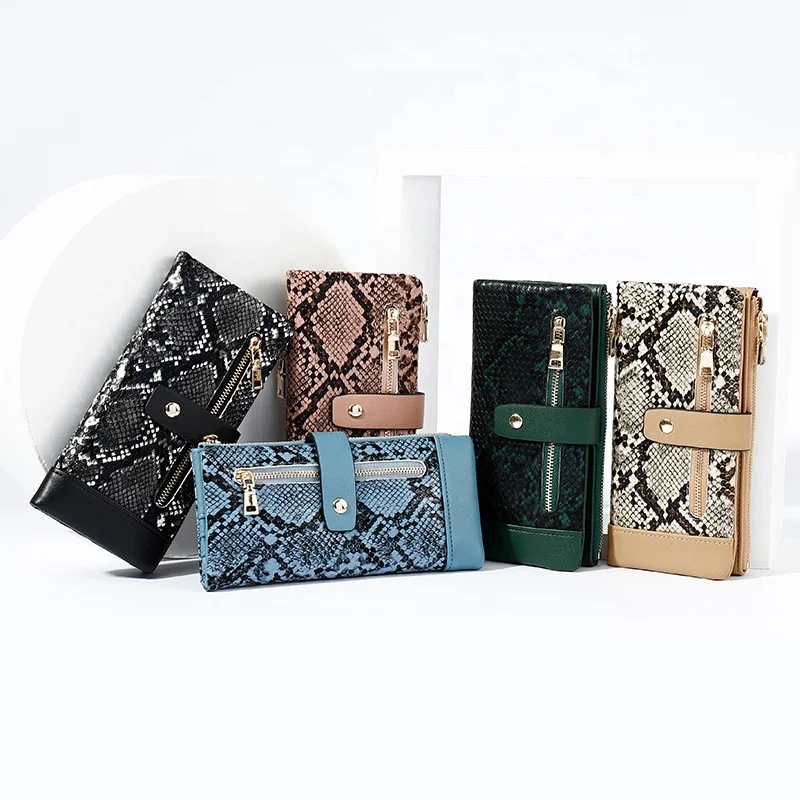 

Latest Korean Long Snake Clutch Reverse Purse Sublimation Wallet