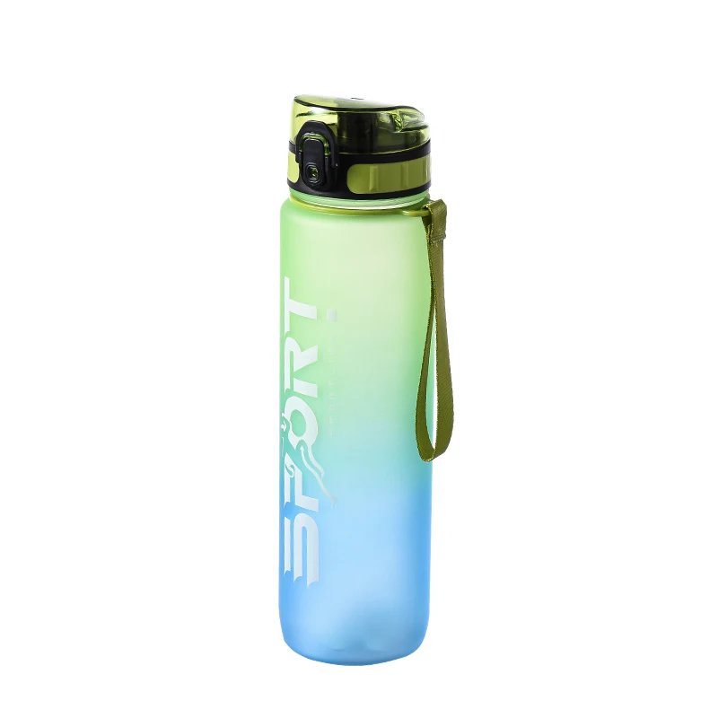 

1 l water bottles Leakproof Dustproof Sports Plastic Water Bottle One Touch Lid for Out door