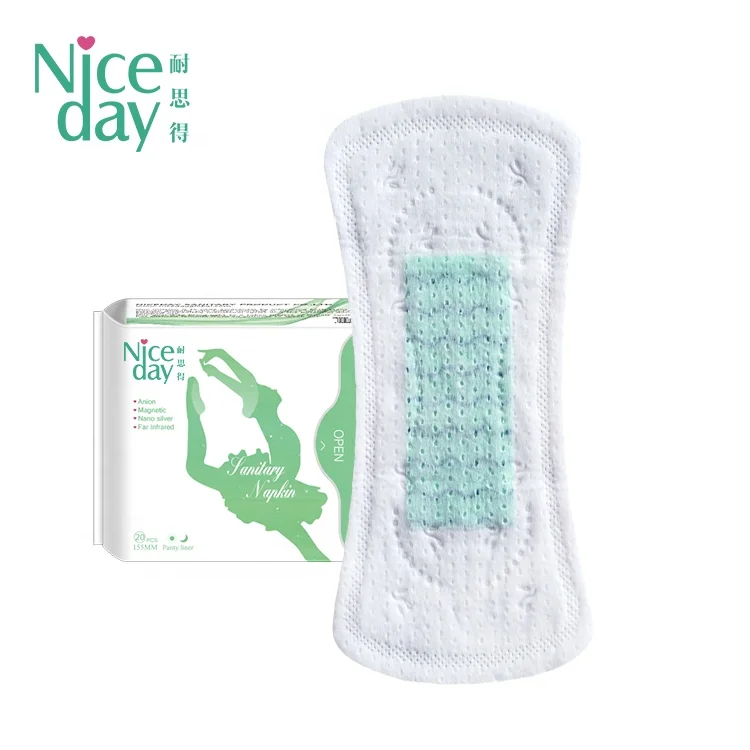 

Niceday anion Cheap Ladies Sanitary Pads Period Napkins for Women Napkin Anion Panty Liner 155mm 20pcs/bag