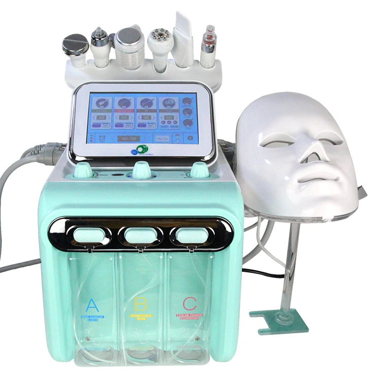 

NEW Arrival 7 heads H2O2 Face Hydro Cleaning Facial Water Oxygen Jet Peel Machine Massage Skin Care machine