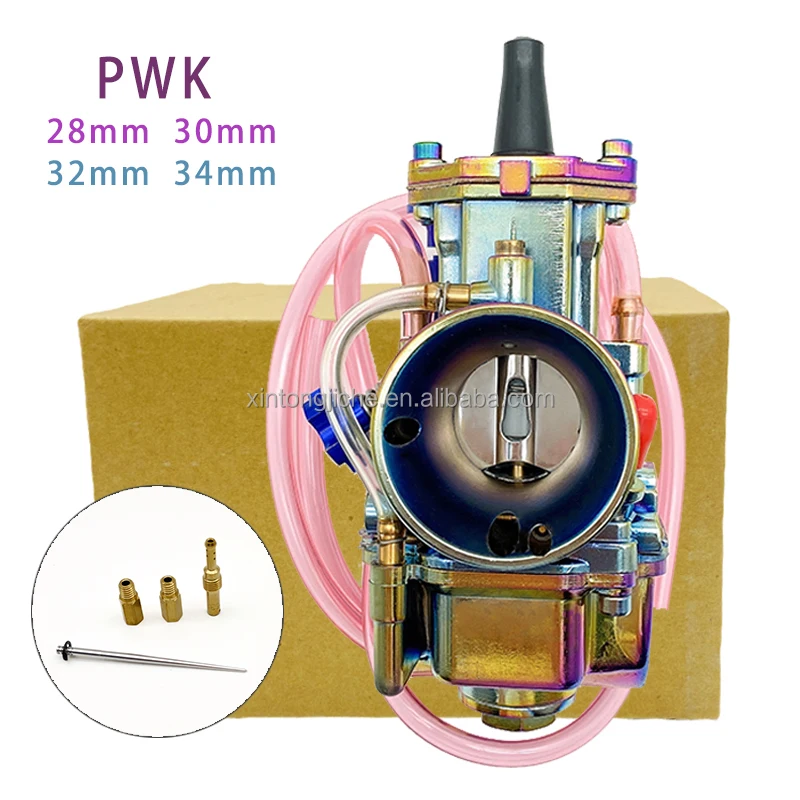 

Pwk Carburetor Colorful Carb Motorcycle 2/4t Engine Scooters Dirt Bike Atv 28 30 32 34mm With Power Jet Racing Motor For 250cc