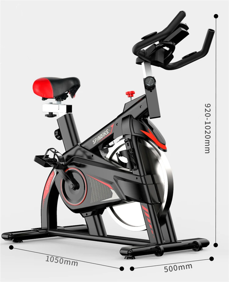 

Factory Direct Fitness Gym Equipment High Quality Spinning bike, Black/red