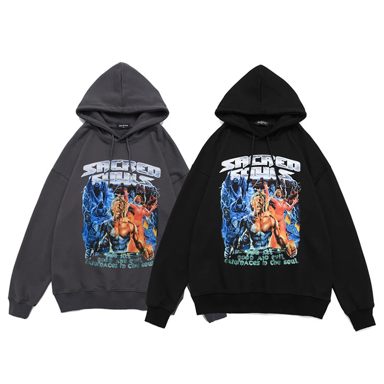 

Heavyweight Couple Cotton French Terry 500 Gsm Oversized Hoodies, Custom color
