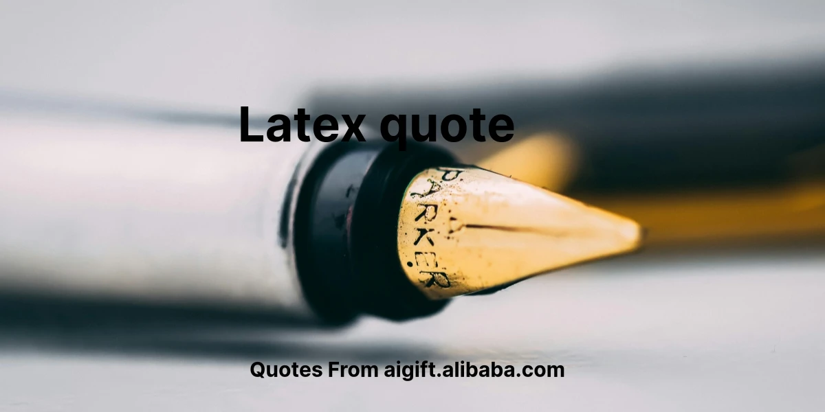 latex quote