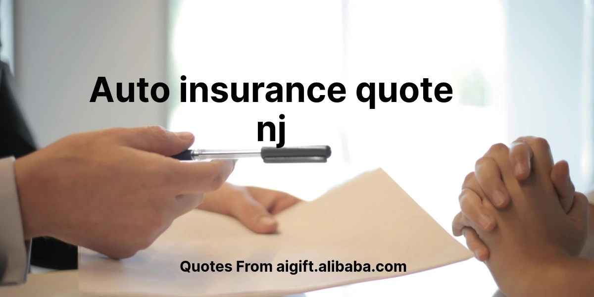 auto insurance quote nj