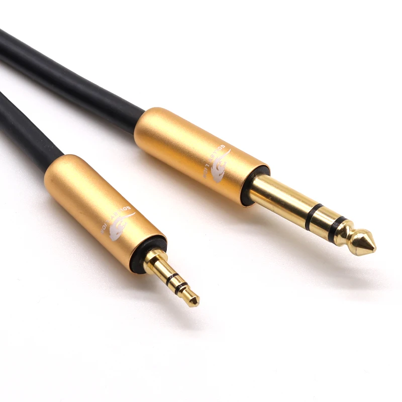 

GOLLEY LION OEM Retail Wholesale Aux Cable 3.5mm to 6.5mm TRS Jack Audio Stereo Cable, Customizable