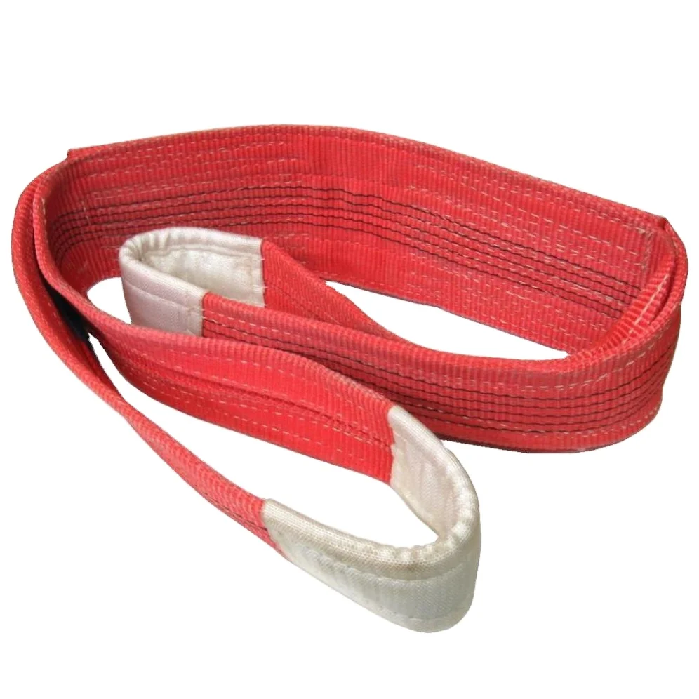 

Factory Direct Sale 2 Ply polyester Lifting Slings 5 ton Flat Webbing Lifting Slings