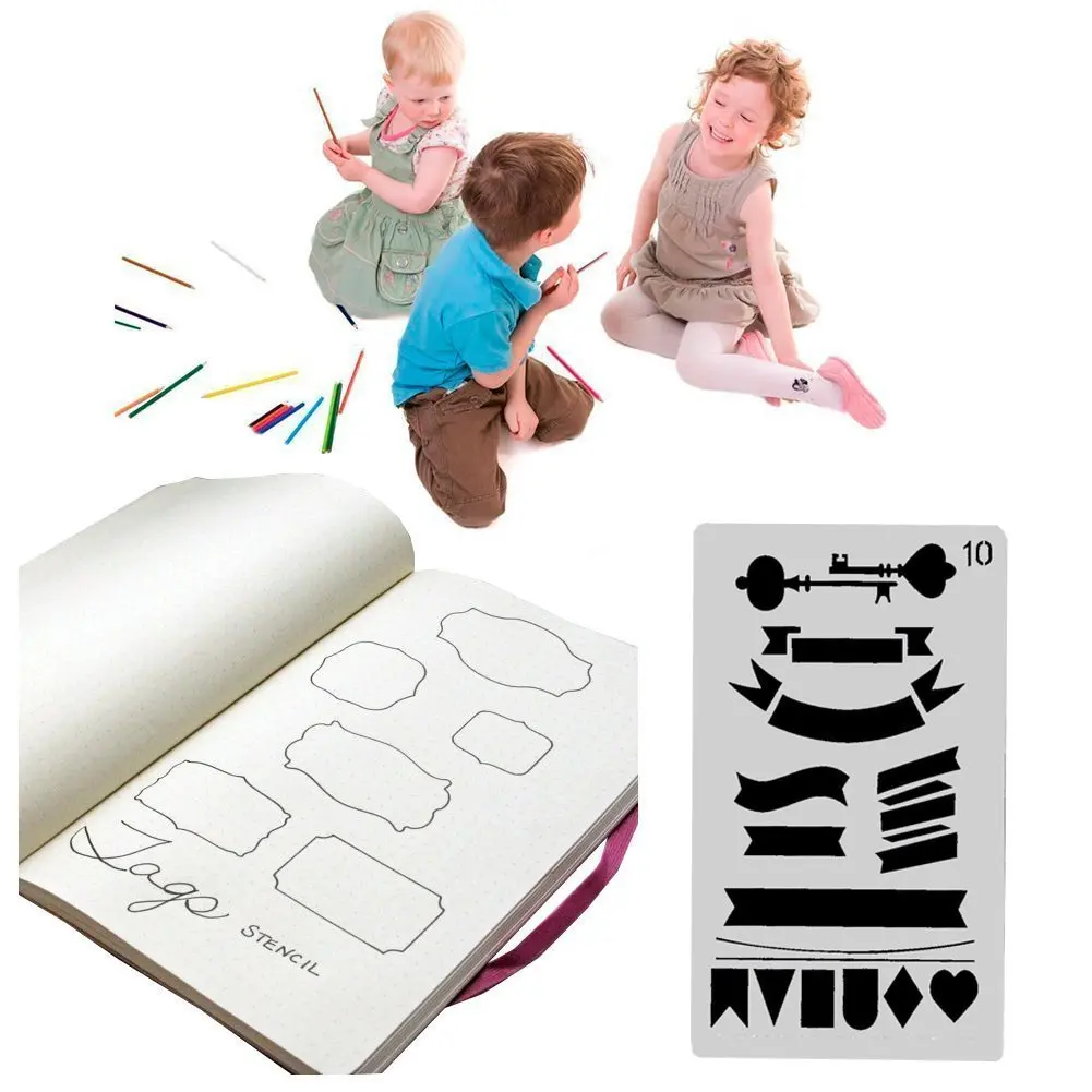 20pcs Drawing Stencils Set Plastic Art Drawing Templates for Kids Children 