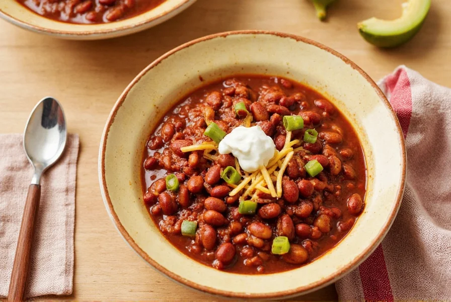 White chicken chili with beans