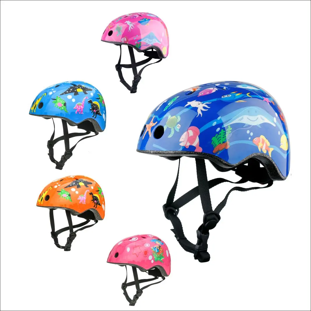 

2022 Macway Protection Fashion Cute Kids Animal Balanlce Bike Skateboard Helmet for Babies Boys Girls, Customizable colors