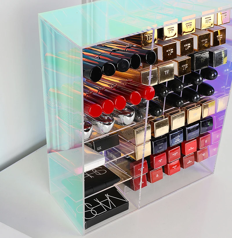 

Desktop Colorful Acrylic Lipstick Display Women Storage Box, Customized