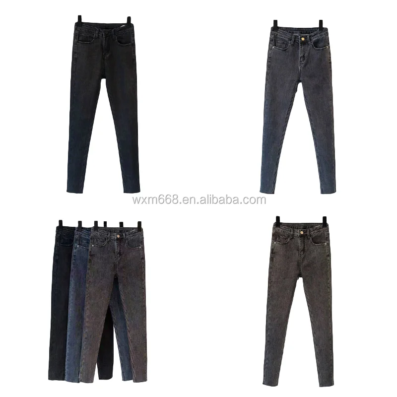 

China wholesale classic blue high waisted jeans ripped jeans The Jeans Lady