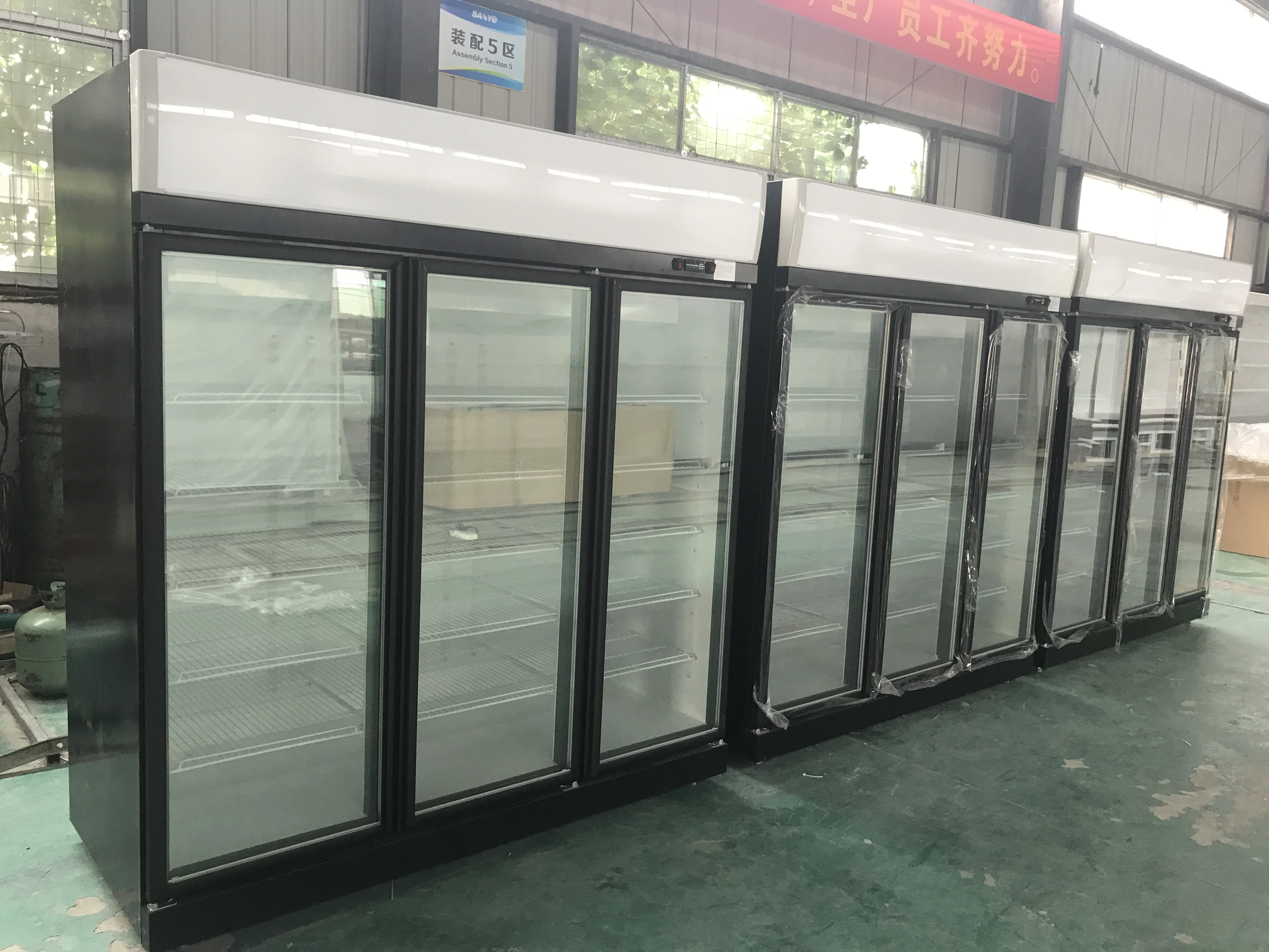 Commercial Upright Flower Freezer Display Showcase Flower Cooler