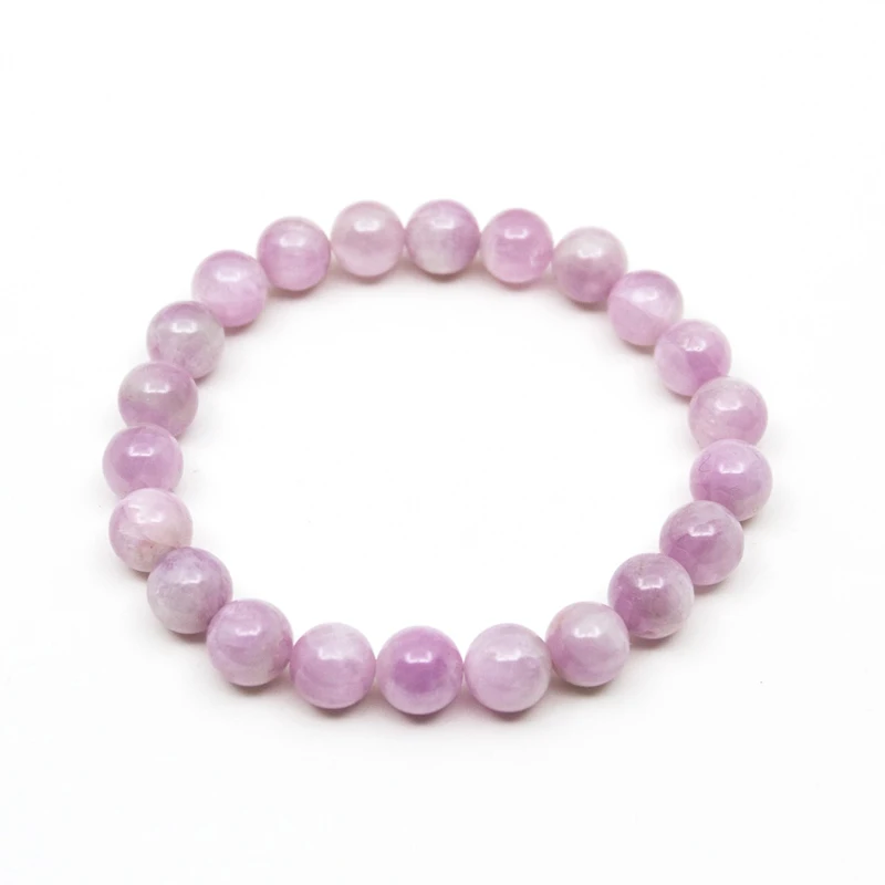 Factory Wholesale 6/8/10mm Grade AAA Natural Kunzite Bracelet