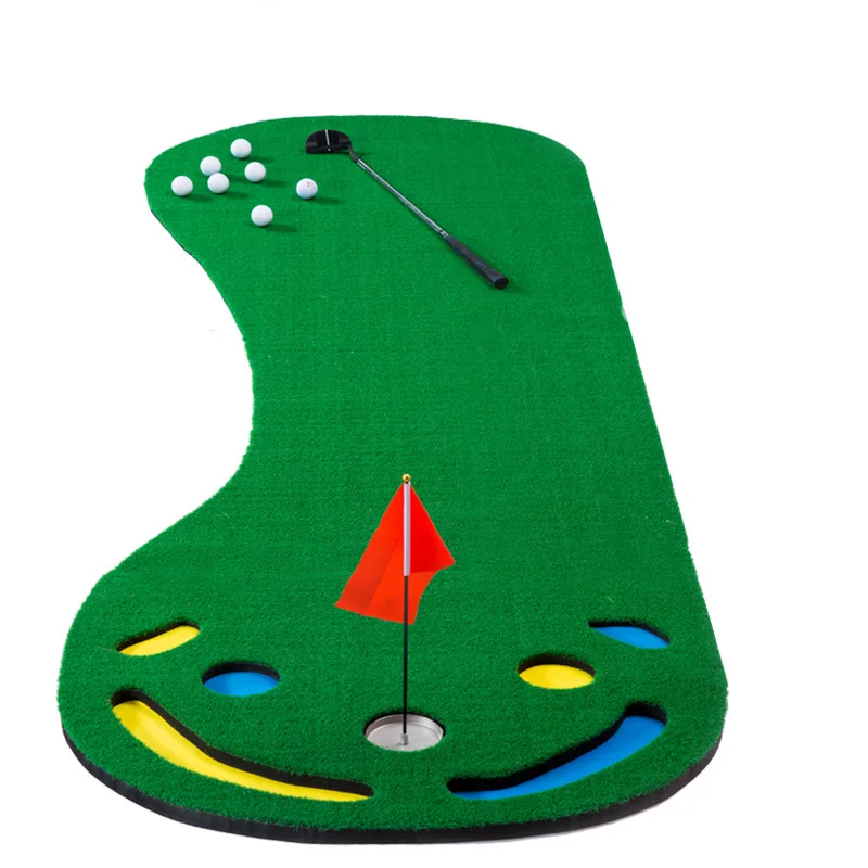 

Golf Putting Green Mat Grass Practice Training Aid Golf Simulator