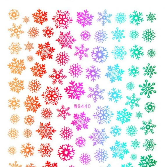 

Snowflake nail stickers Christmas snowflake nail sticker nail glitter christmas