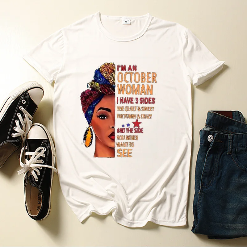 

2021 Summer Ourtfits Short Sleeve Crew Neck graphic t-shirt Juneteenth Shirts for Women, As pic