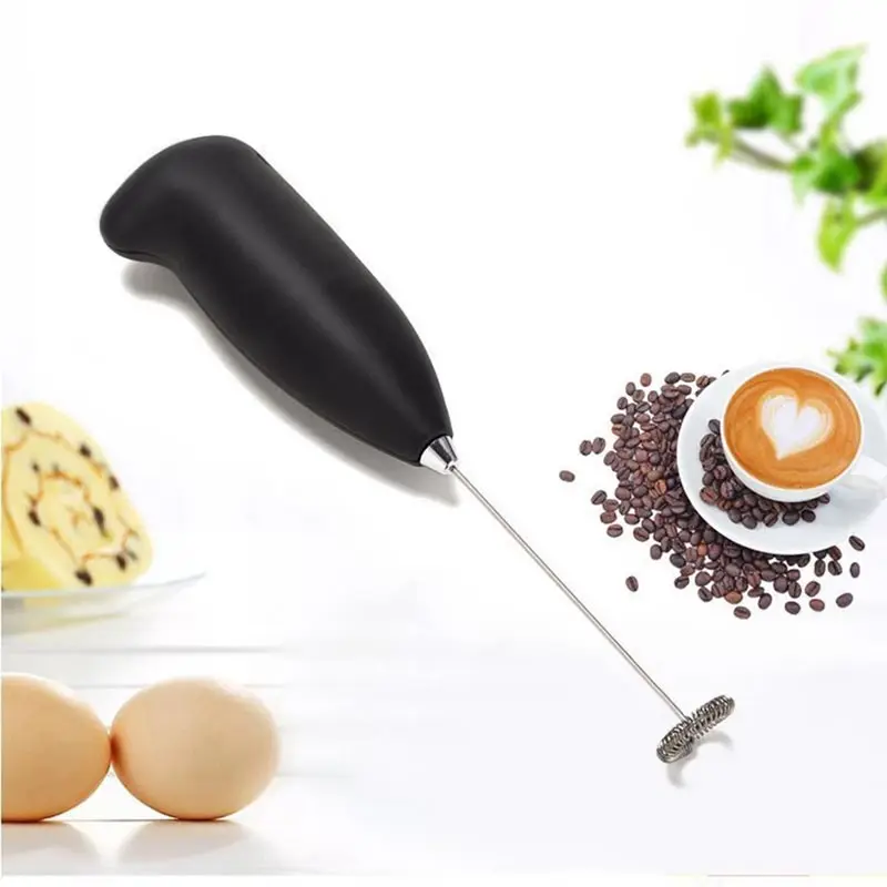 

Kitchen Handheld Mini Portable Automatic Milk Foamer Electric Milk Frother, Black