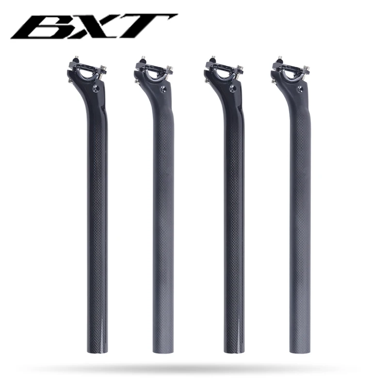 

BXT Full Carbon MTB Bicycle seatpost 27.2 31.6-350/400MM seat tube road Bike 3K Seatpost, Matte , glossy