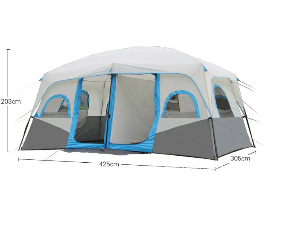 

Two Room And One Hall Outdoor Camping Tent