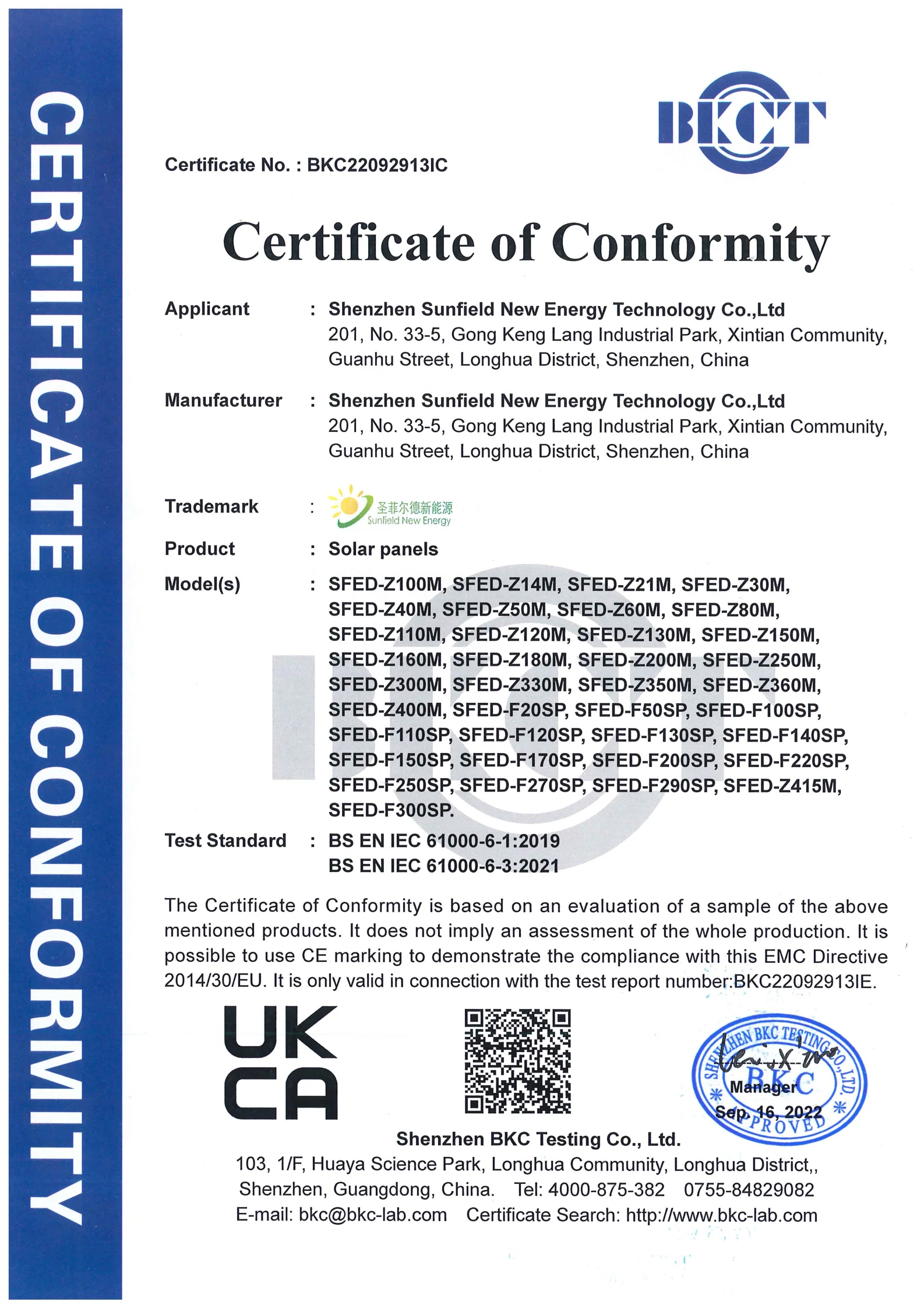 UKCA Certification