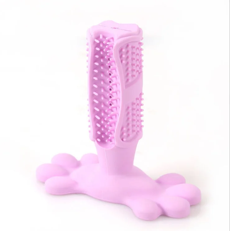 

Pet supplier grooming rubber dog chew toys, Green,pink,sky blue