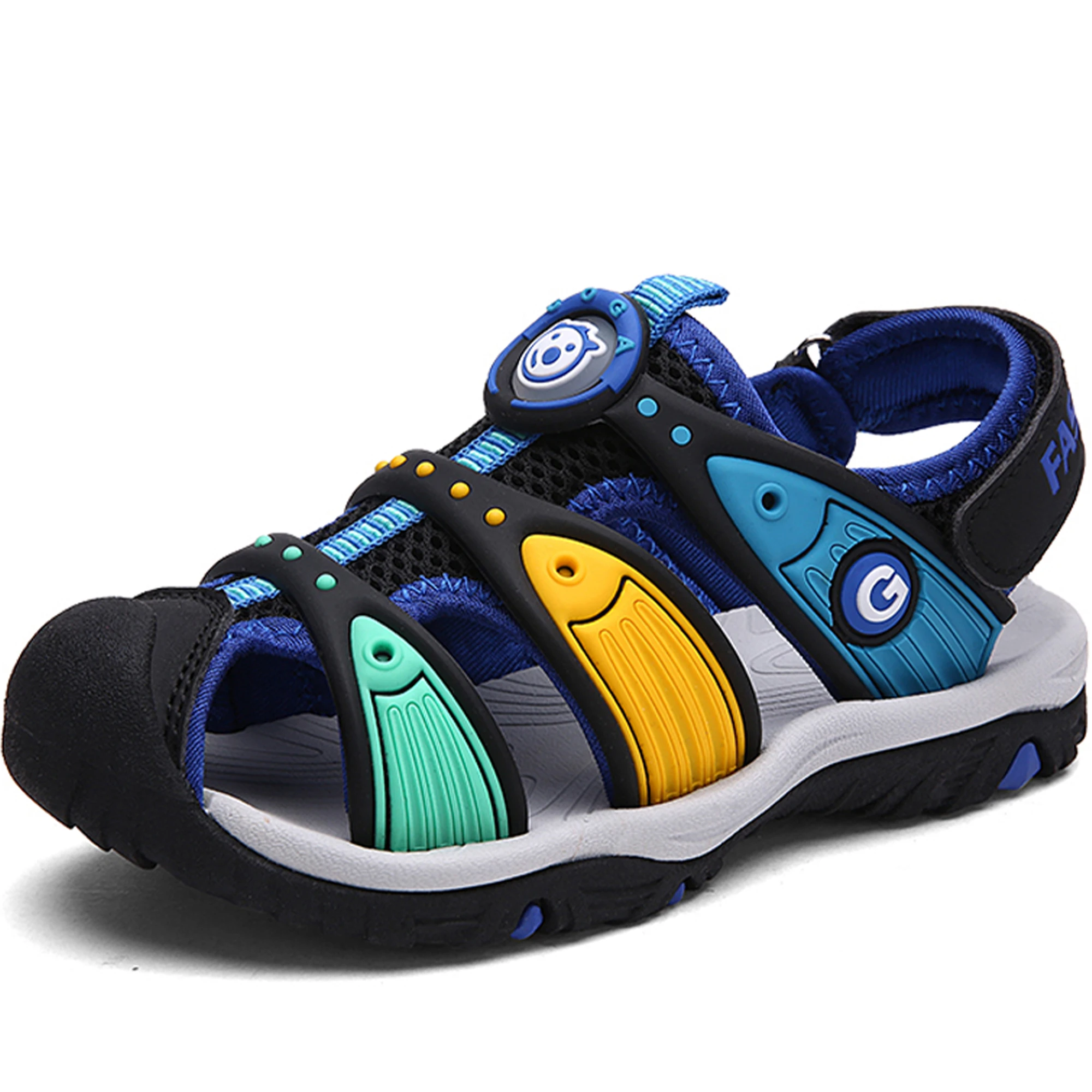 

Fashionable Summer Wading Shoes Footwear Kids Beach Leather Sandals, 3 colors
