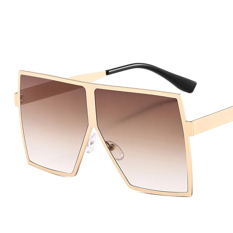 

Metallic Color Coated Sunglasses Oversized Square Fashionable Sunglasses, Custom colors