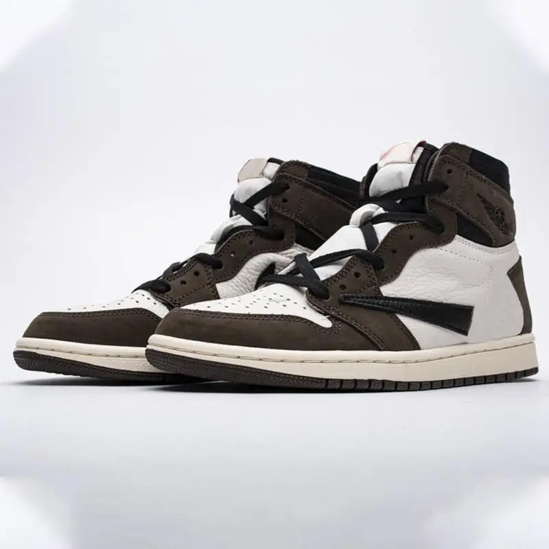 

2022 Fashion Brand Travis Scotts 1s Retro High OG Mocha Basketball Shoes 1s Mens Womens Outdoor Sneakers Sports Shoes