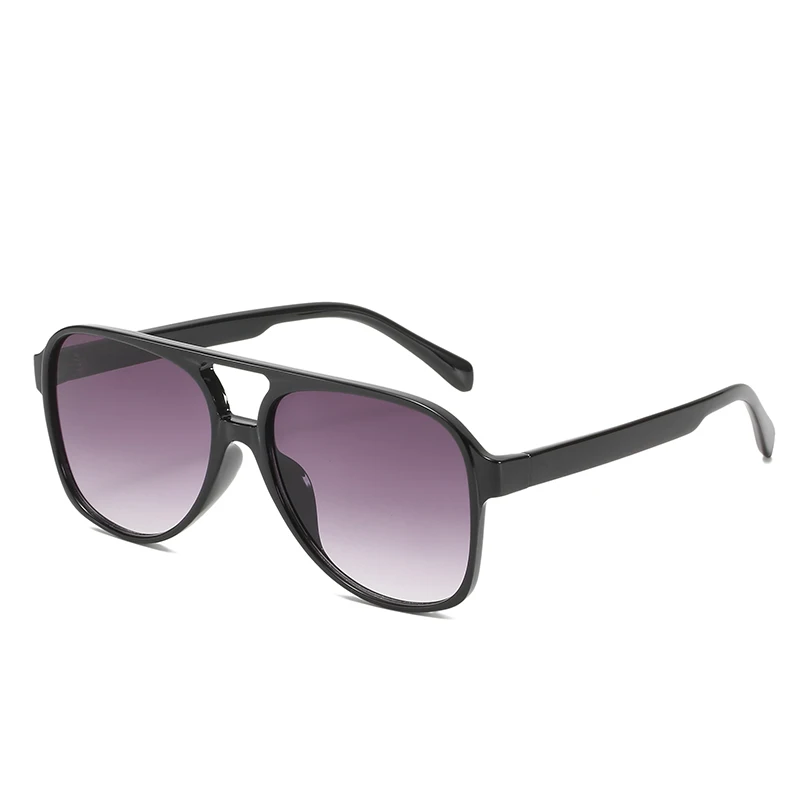 

Hot selling cheap plastic unique aviation double beams shades sunglasses 9230