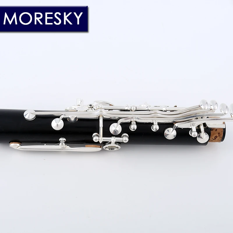 

MORESKY Solid Wood ebony 17 Plated Keys Falling Tune B clarinet bB Clarinette Tube