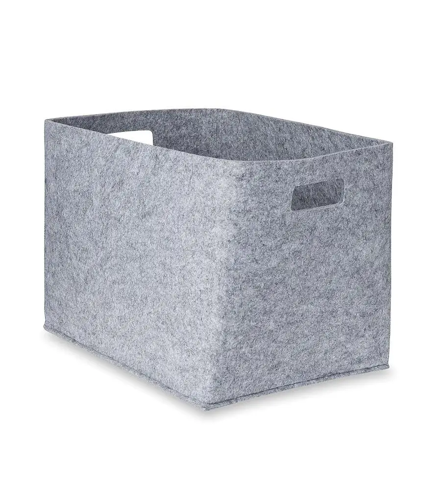 

Grey Felt Organizer box for Home at big size