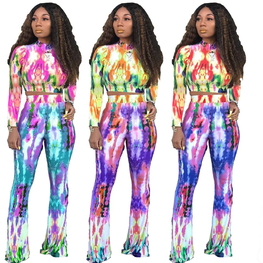 

WW-1391 High Collar To Dye Printing Long-sleeved Pants In The Autumn Of Cultivate One's Morality Trendy Sexy Women Clothing, Customized color