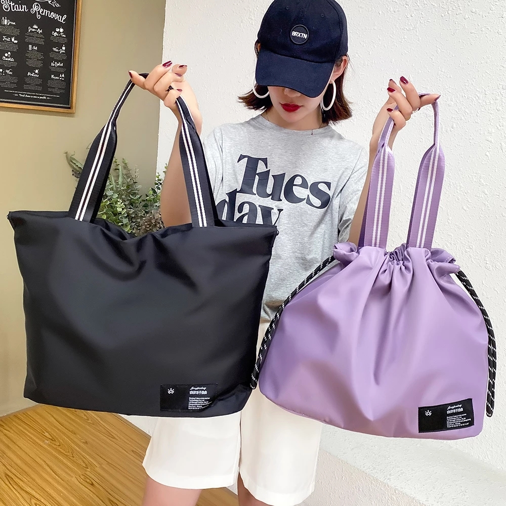 

Fashion Travel Bag Women Large Fitness Tote Handbag Oxford Waterproof Shoulder Bag Female Weekend Gym Yoga Bag 2021