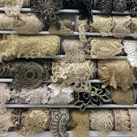 

2019 hot sale beautiful embroidery bridal lace wedding car bone lace