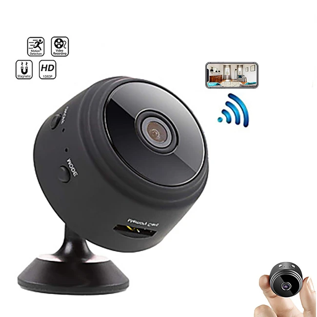 

Full HD 1080 P Small Security Camera System Wireless WIFI Hidden Camera Wireless IR Night Vision Spy WIFI Cameras, Spy hidden cam