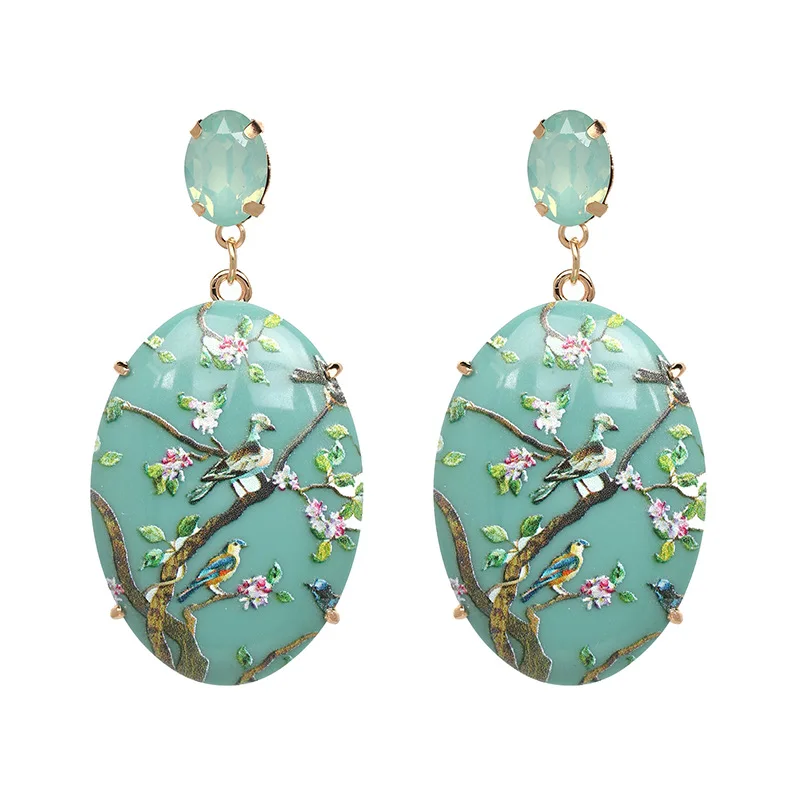 

Factory Hot Sale Trendy Flower Designer popular brands Earrings