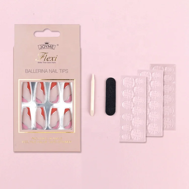 

30 PCS ABS False Fake Nails Tips Set Full Cover Wholesale Press On Nails Artificial Fingernails For Women, Mixed color